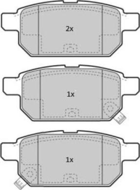 FREMAX FBP-1856 - Комплект спирачно феродо, дискови спирачки vvparts.bg