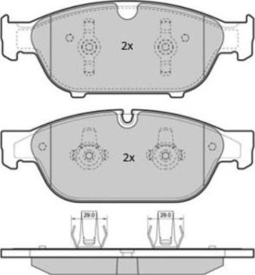 FREMAX FBP-1852 - Комплект спирачно феродо, дискови спирачки vvparts.bg