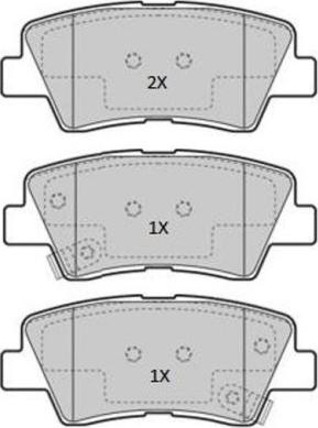 FREMAX FBP-1867 - Комплект спирачно феродо, дискови спирачки vvparts.bg