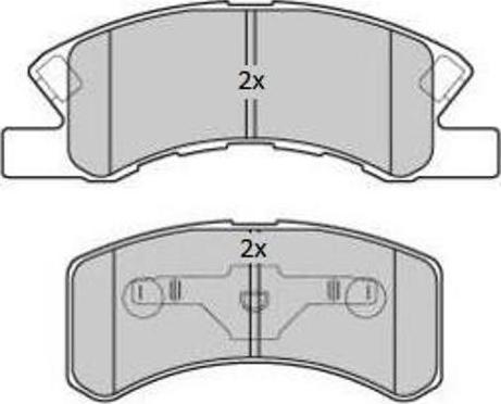 FREMAX FBP-1801 - Комплект спирачно феродо, дискови спирачки vvparts.bg