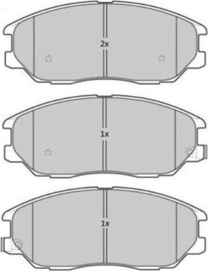 FREMAX FBP-1802 - Комплект спирачно феродо, дискови спирачки vvparts.bg