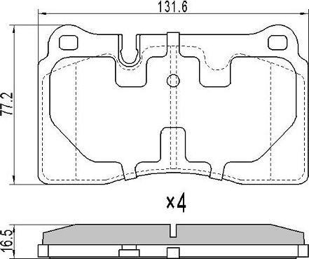 FREMAX FBP-1810 - Комплект спирачно феродо, дискови спирачки vvparts.bg