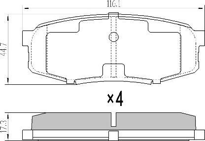 FREMAX FBP-1818 - Комплект спирачно феродо, дискови спирачки vvparts.bg