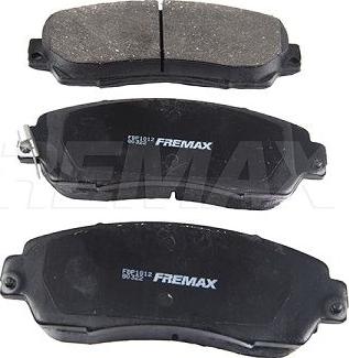 FREMAX FBP-1812 - Комплект спирачно феродо, дискови спирачки vvparts.bg