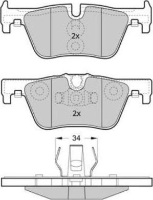 FREMAX FBP-1874 - Комплект спирачно феродо, дискови спирачки vvparts.bg