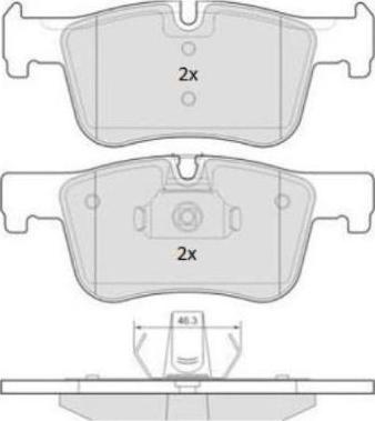 FREMAX FBP-1873 - Комплект спирачно феродо, дискови спирачки vvparts.bg