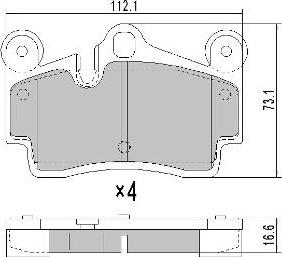 FREMAX FBP-1359 - Комплект спирачно феродо, дискови спирачки vvparts.bg