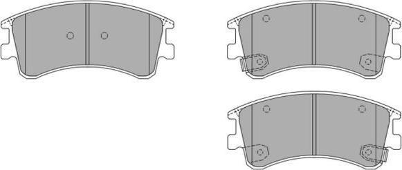 FREMAX FBP-1361 - Комплект спирачно феродо, дискови спирачки vvparts.bg