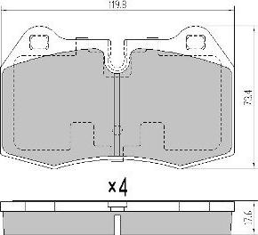 FREMAX FBP-1370 - Комплект спирачно феродо, дискови спирачки vvparts.bg