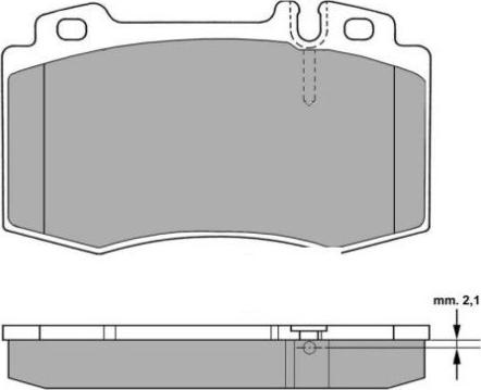FREMAX FBP-1299 - Комплект спирачно феродо, дискови спирачки vvparts.bg