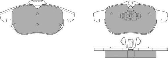 FREMAX FBP-1265 - Комплект спирачно феродо, дискови спирачки vvparts.bg