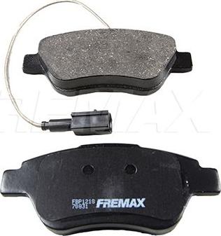 FREMAX FBP-1218 - Комплект спирачно феродо, дискови спирачки vvparts.bg