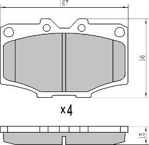 FREMAX FBP-1749 - Комплект спирачно феродо, дискови спирачки vvparts.bg