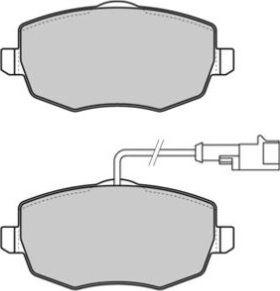 HELLA T1649 - Комплект спирачно феродо, дискови спирачки vvparts.bg