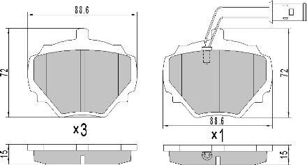 FREMAX FBP-1751 - Комплект спирачно феродо, дискови спирачки vvparts.bg