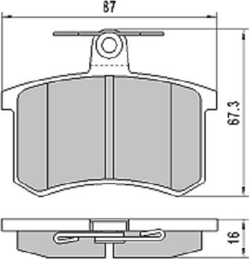 FREMAX FBP-1767 - Комплект спирачно феродо, дискови спирачки vvparts.bg