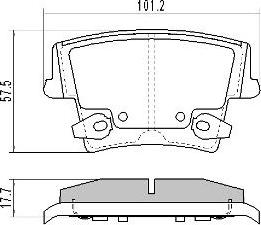 FREMAX FBP-1704 - Комплект спирачно феродо, дискови спирачки vvparts.bg