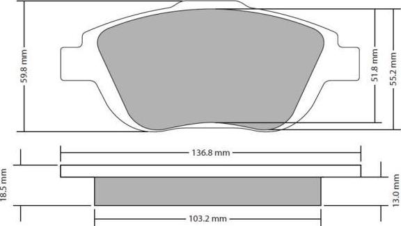 FREMAX FBP-1722 - Комплект спирачно феродо, дискови спирачки vvparts.bg