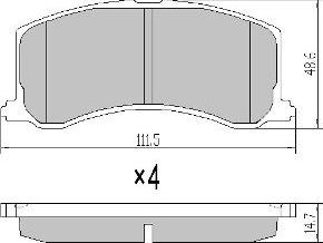 FREMAX FBP-1775 - Комплект спирачно феродо, дискови спирачки vvparts.bg