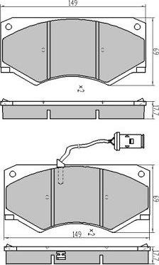 FREMAX FBP-2071 - Комплект спирачно феродо, дискови спирачки vvparts.bg