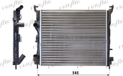 Frigair 0109.3091 - Радиатор, охлаждане на двигателя vvparts.bg