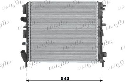 Frigair 0109.3074 - Радиатор, охлаждане на двигателя vvparts.bg