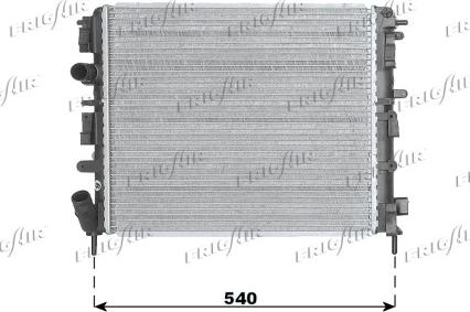 Frigair 0109.3078 - Радиатор, охлаждане на двигателя vvparts.bg