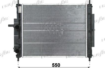 Frigair 0104.3153 - Радиатор, охлаждане на двигателя vvparts.bg