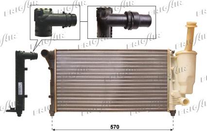 Frigair 0104.3119 - Радиатор, охлаждане на двигателя vvparts.bg