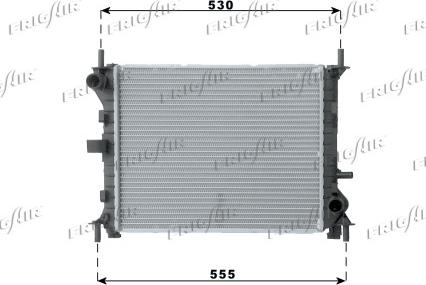 Frigair 0105.3056 - Радиатор, охлаждане на двигателя vvparts.bg