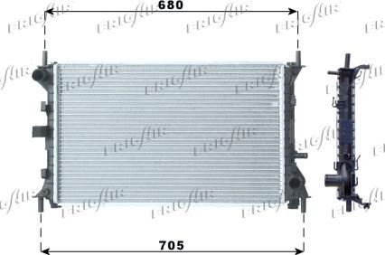 Frigair 0105.3067 - Радиатор, охлаждане на двигателя vvparts.bg