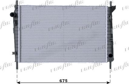 Frigair 0105.2050 - Радиатор, охлаждане на двигателя vvparts.bg