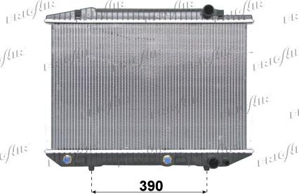 Frigair 0106.2067 - Радиатор, охлаждане на двигателя vvparts.bg