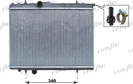 Frigair 0108.3069 - Радиатор, охлаждане на двигателя vvparts.bg