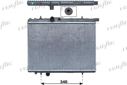 Frigair 0108.3036 - Радиатор, охлаждане на двигателя vvparts.bg