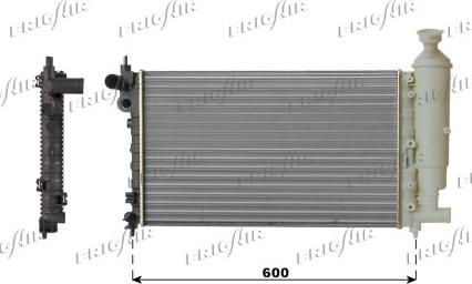 Frigair 0108.2068 - Радиатор, охлаждане на двигателя vvparts.bg