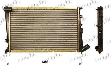 Frigair 0103.3088 - Радиатор, охлаждане на двигателя vvparts.bg