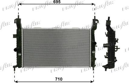 Frigair 0107.3095 - Радиатор, охлаждане на двигателя vvparts.bg