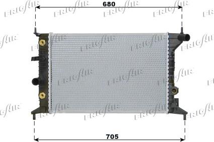 Frigair 0107.3049 - Радиатор, охлаждане на двигателя vvparts.bg