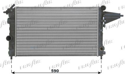 Frigair 0107.2020 - Радиатор, охлаждане на двигателя vvparts.bg