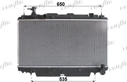 Frigair 0115.3168 - Радиатор, охлаждане на двигателя vvparts.bg