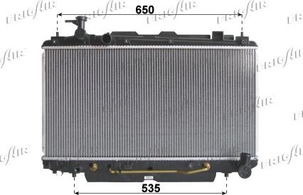 Frigair 0115.3170 - Радиатор, охлаждане на двигателя vvparts.bg