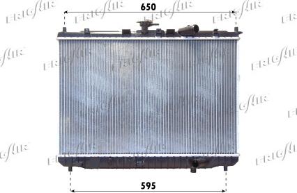 Frigair 0133.3025 - Радиатор, охлаждане на двигателя vvparts.bg