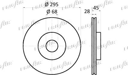 Frigair DC09.110 - Спирачен диск vvparts.bg