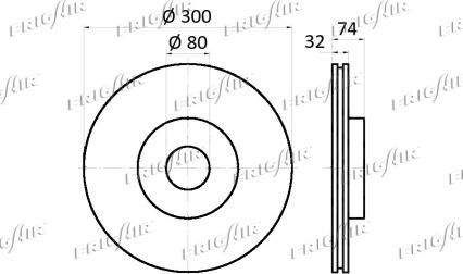 Frigair DC04.125 - Спирачен диск vvparts.bg