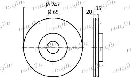 Frigair DC03.107 - Спирачен диск vvparts.bg