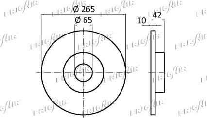 Frigair DC07.105 - Спирачен диск vvparts.bg