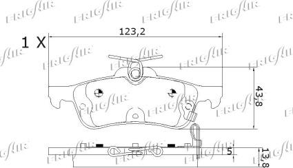 Frigair PD15.526 - Комплект спирачно феродо, дискови спирачки vvparts.bg