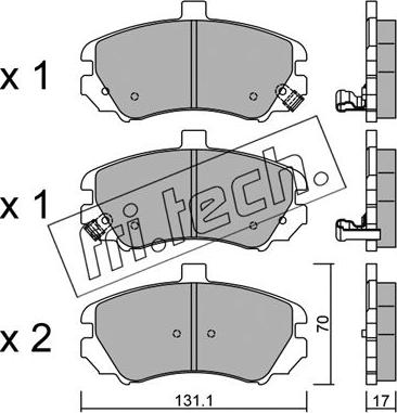 Fri.Tech. 901.0 - Комплект принадлежности, спирани челюсти vvparts.bg