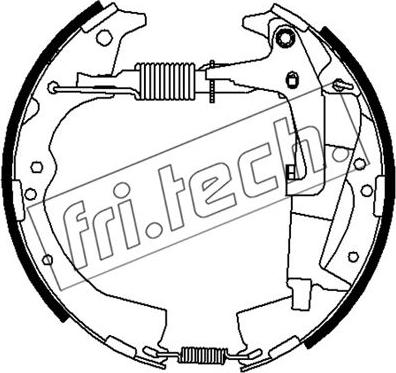 Fri.Tech. 16498 - Комплект спирачна челюст vvparts.bg